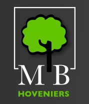 MB Hoveniers – groene boom in wit kader